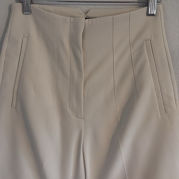 Zara High Rise Cream Trousers - Picture 4 of 7
